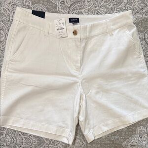 J. Crew Women's White Shorts sz 10 7in short